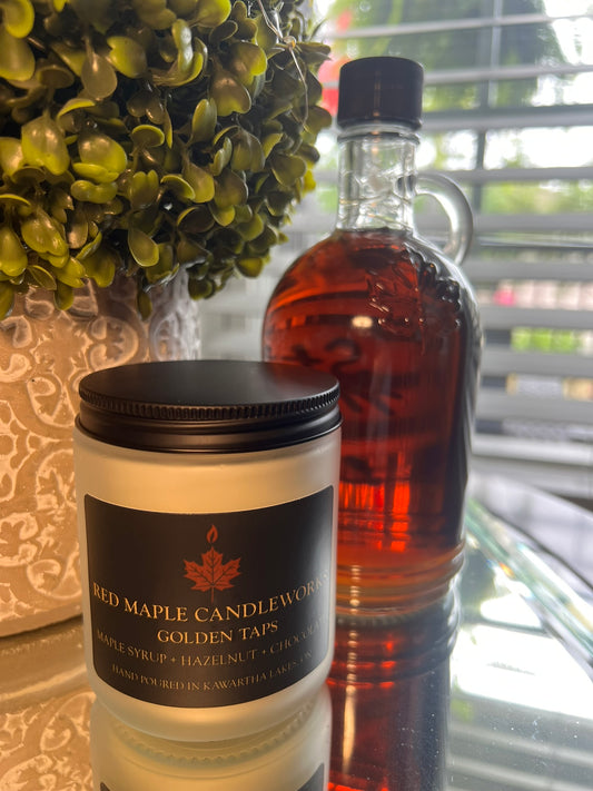 Golden Taps Wood Wick Candle